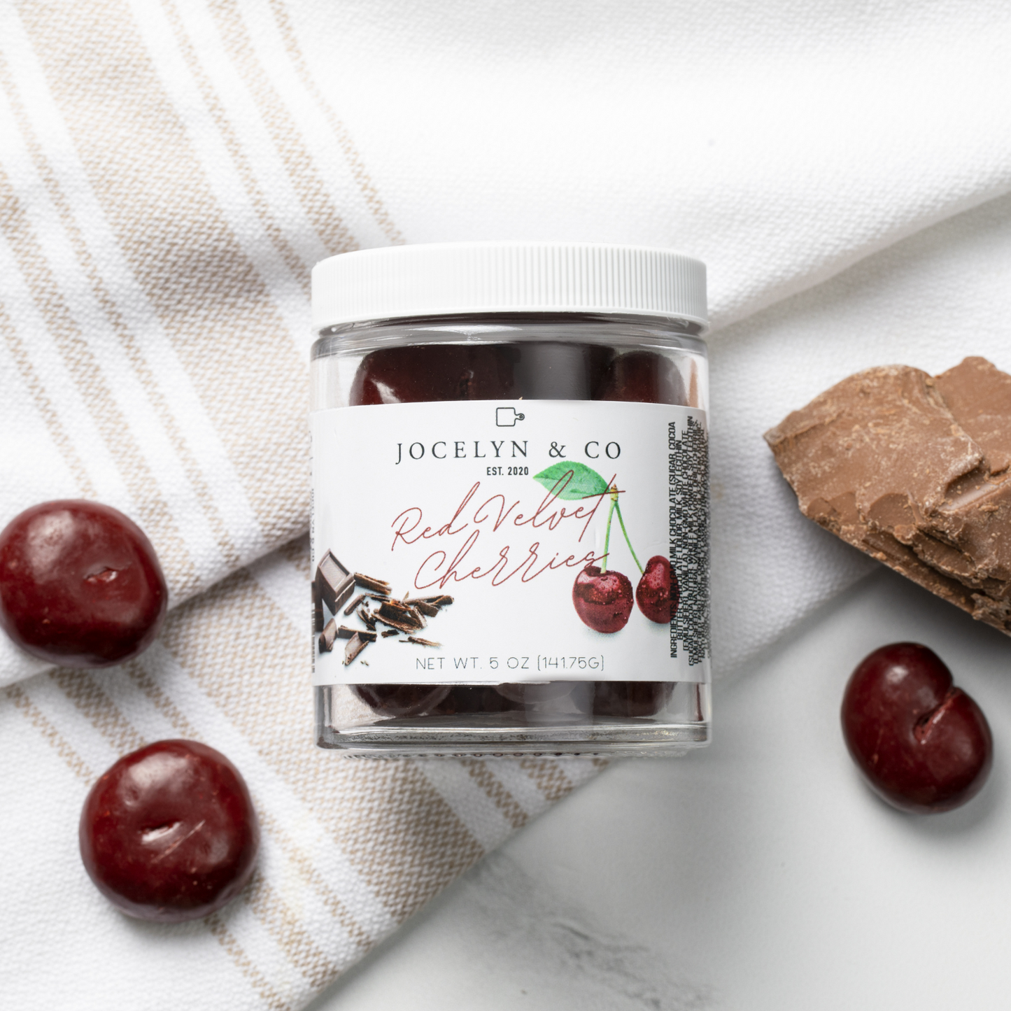 Red Velvet Cherries Jar