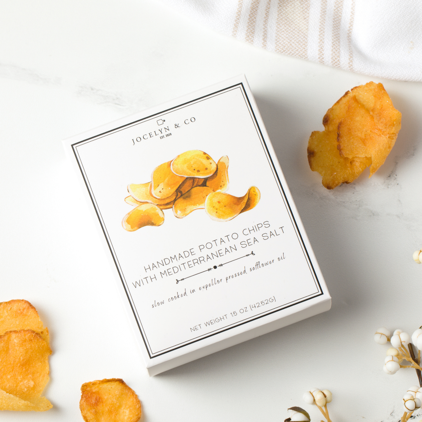 Private Label Packaging Only for Handmade Potato Chips-500