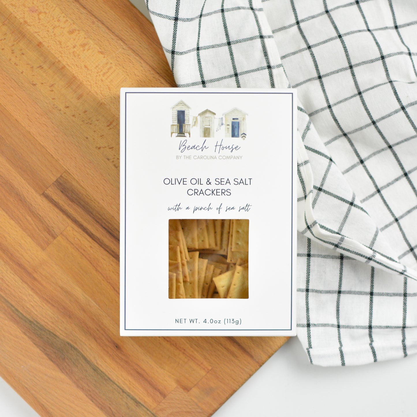 Galletas saladas grandes con aceite de oliva y sal marina de The Carolina Company