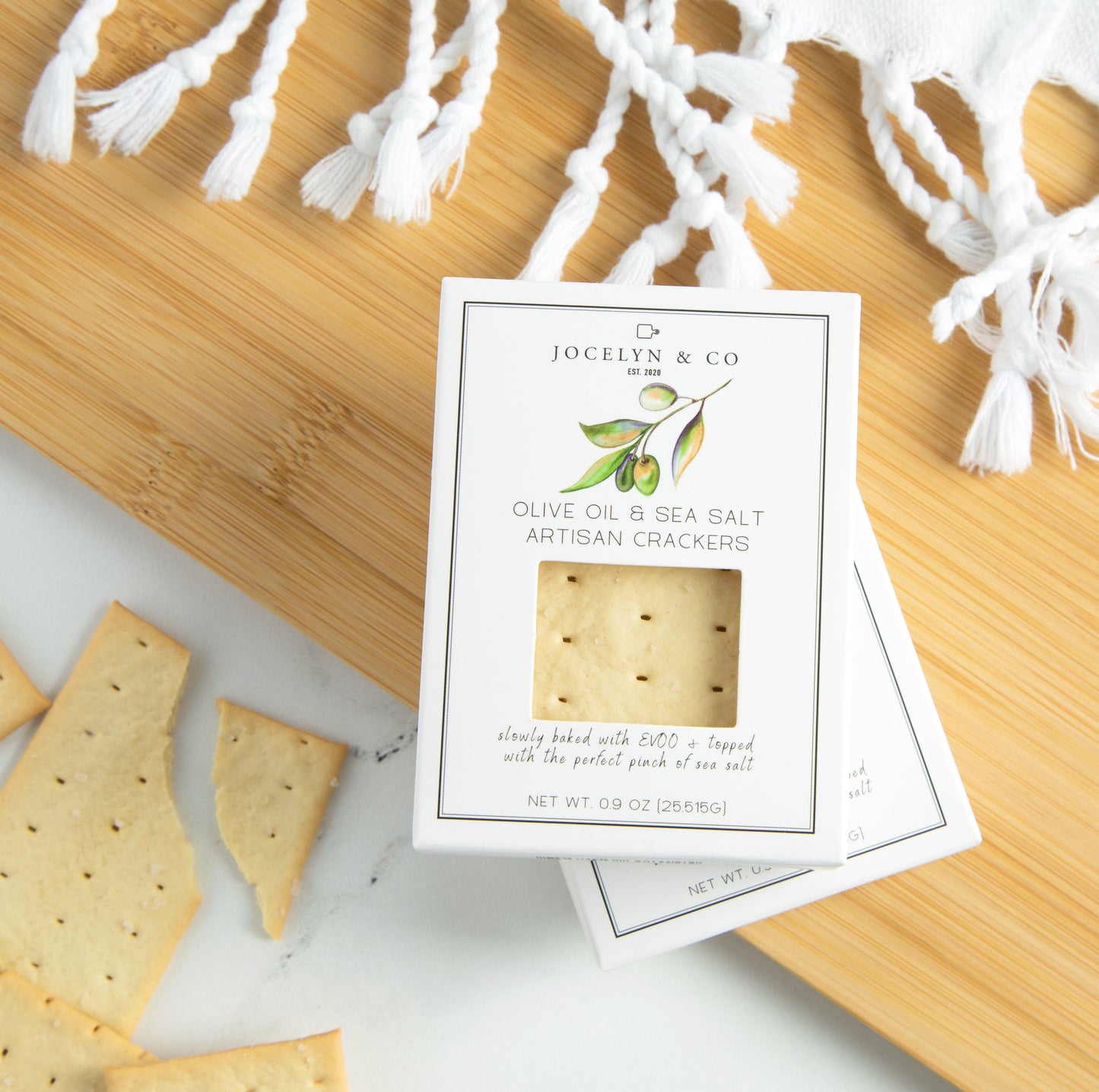 Mini galleta de aceite de oliva y sal marina