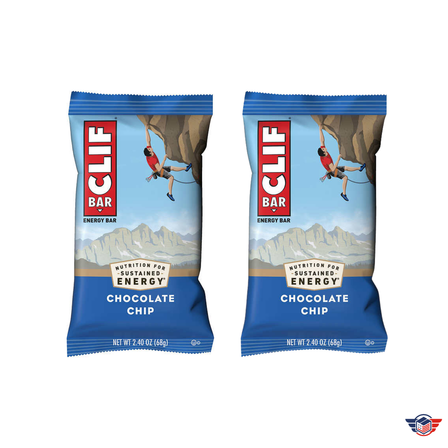 Clif Energy Bars: Chocolate Chip - Set of Two - Hero Care Packages