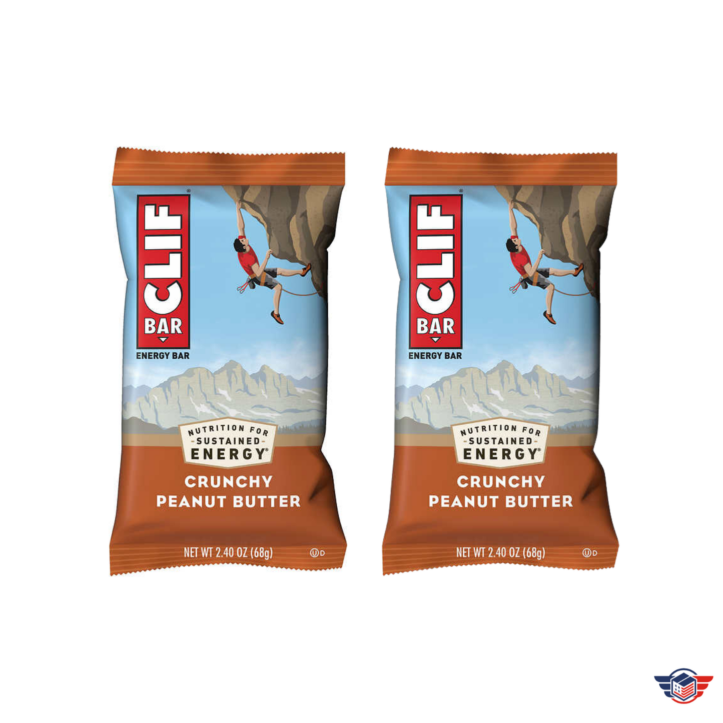 Clif Energy Bars: Peanut Butter - Set of Two - Hero Care Packages