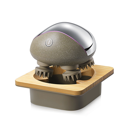 Scalp Mini Head & Body Massager (with Bamboo Charging Base)