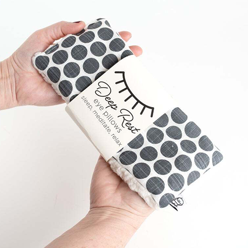 Deep Rest Eye Pillow - Grey Dot