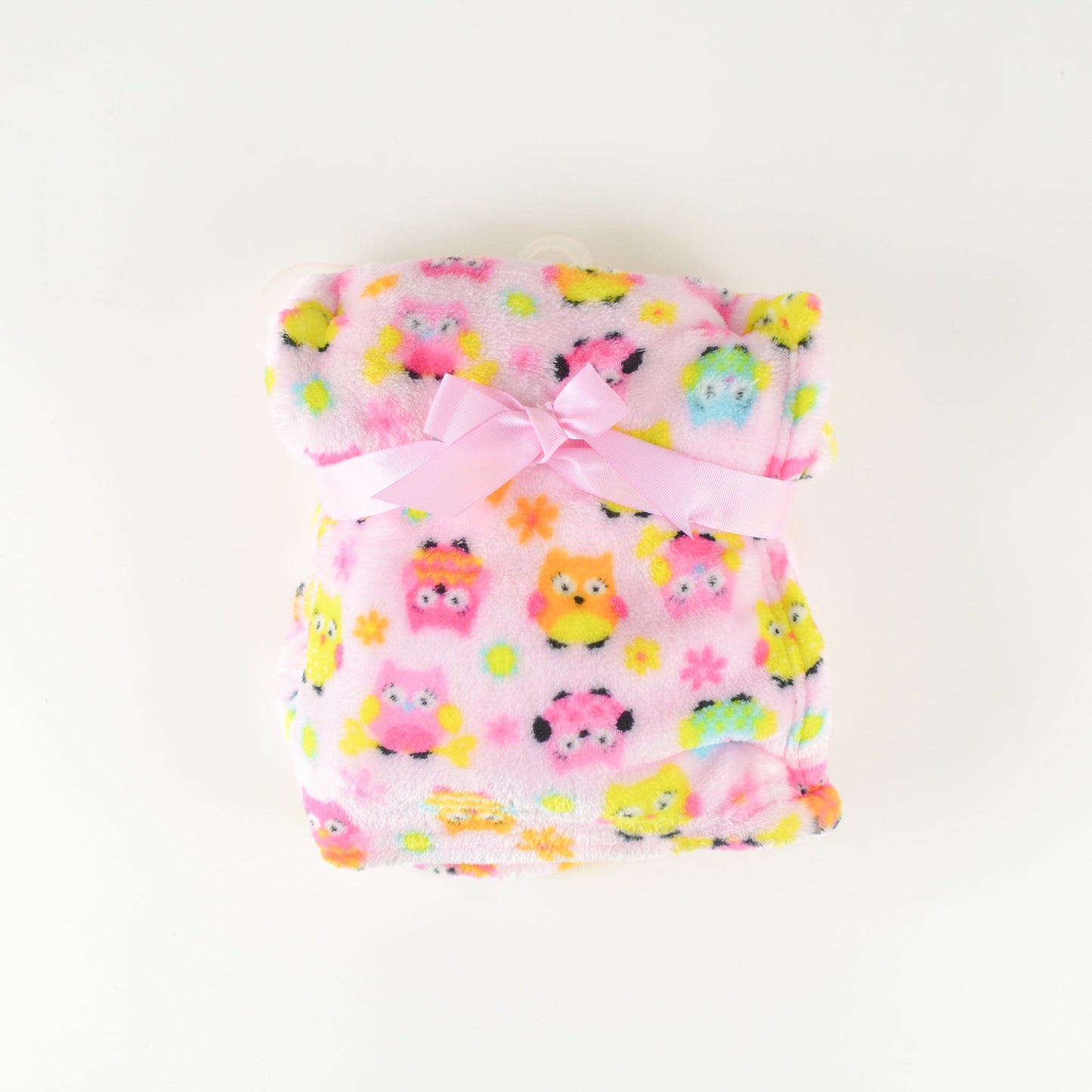 Pink Owl Baby Blanket