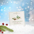 Jocelyn & Co. Holiday Camembert cheese wheel in festive winter presentation