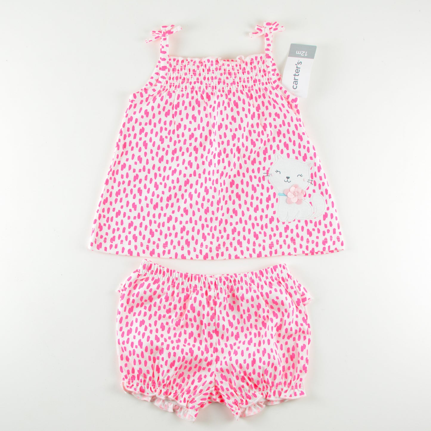 Pink Cat Outfit 12 months