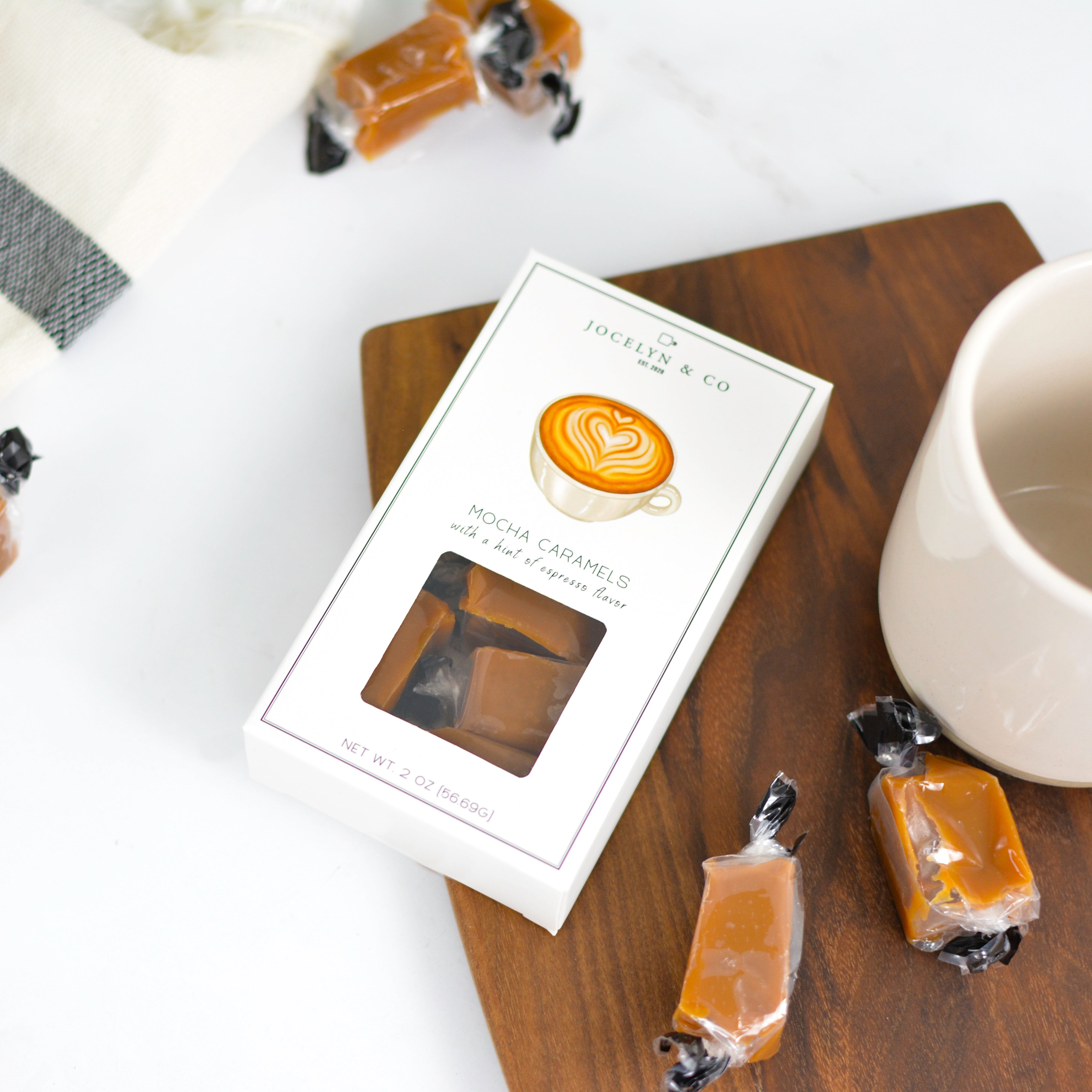 Mocha Caramels | Espresso-Infused Treat in Boutique Box – Jocelyn
