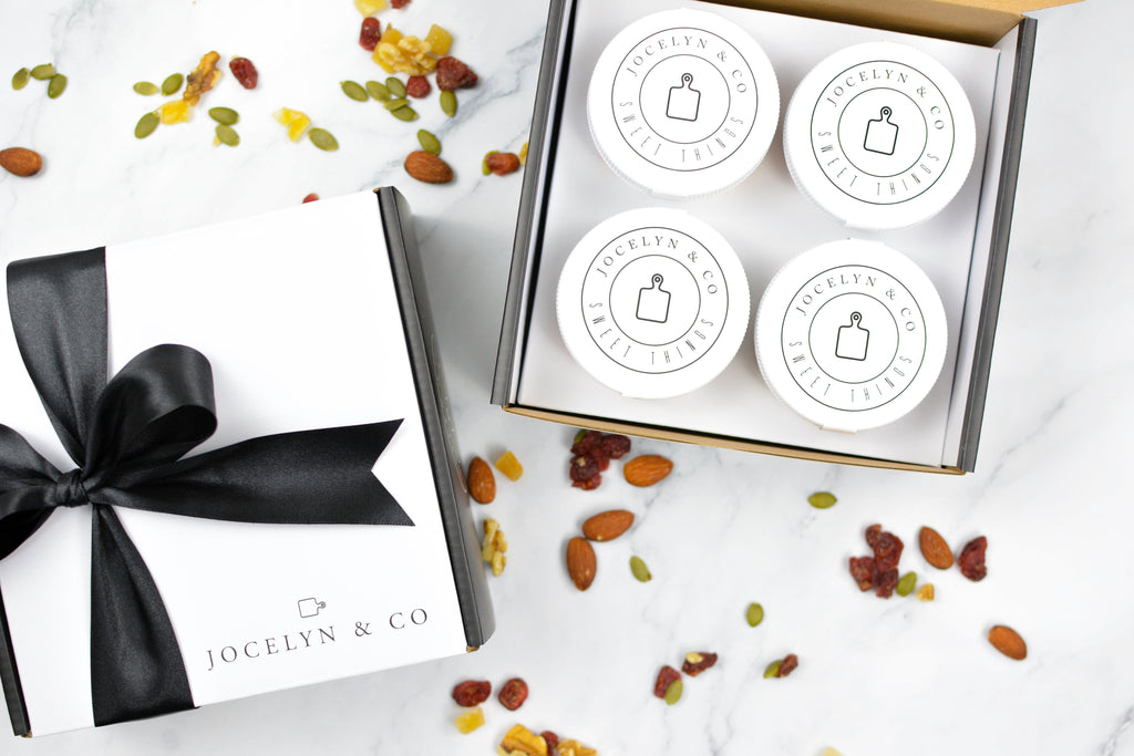Jocelyn & Co. Fruit & Nuts Gift Box — curated premium dried fruits and nuts in signature gift packaging
