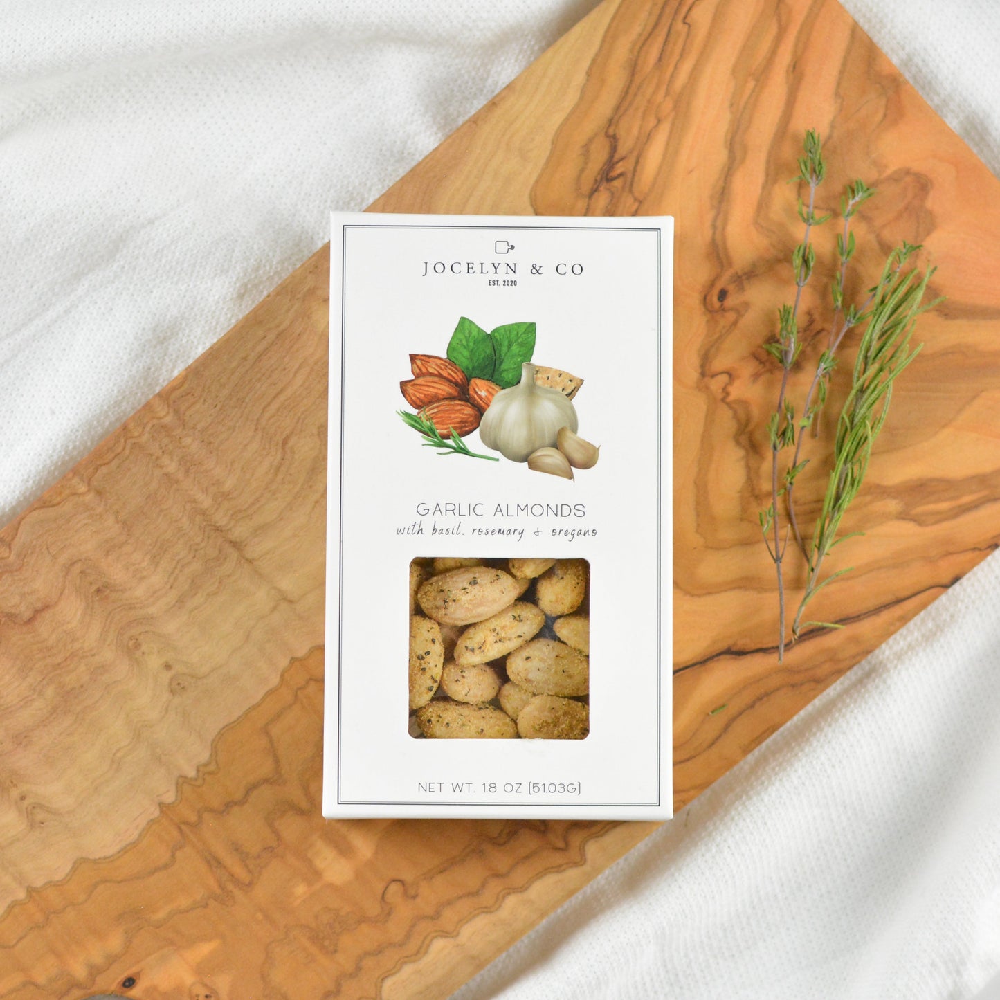 Private Label Packaging Only for Garlic & Herb Almonds-500