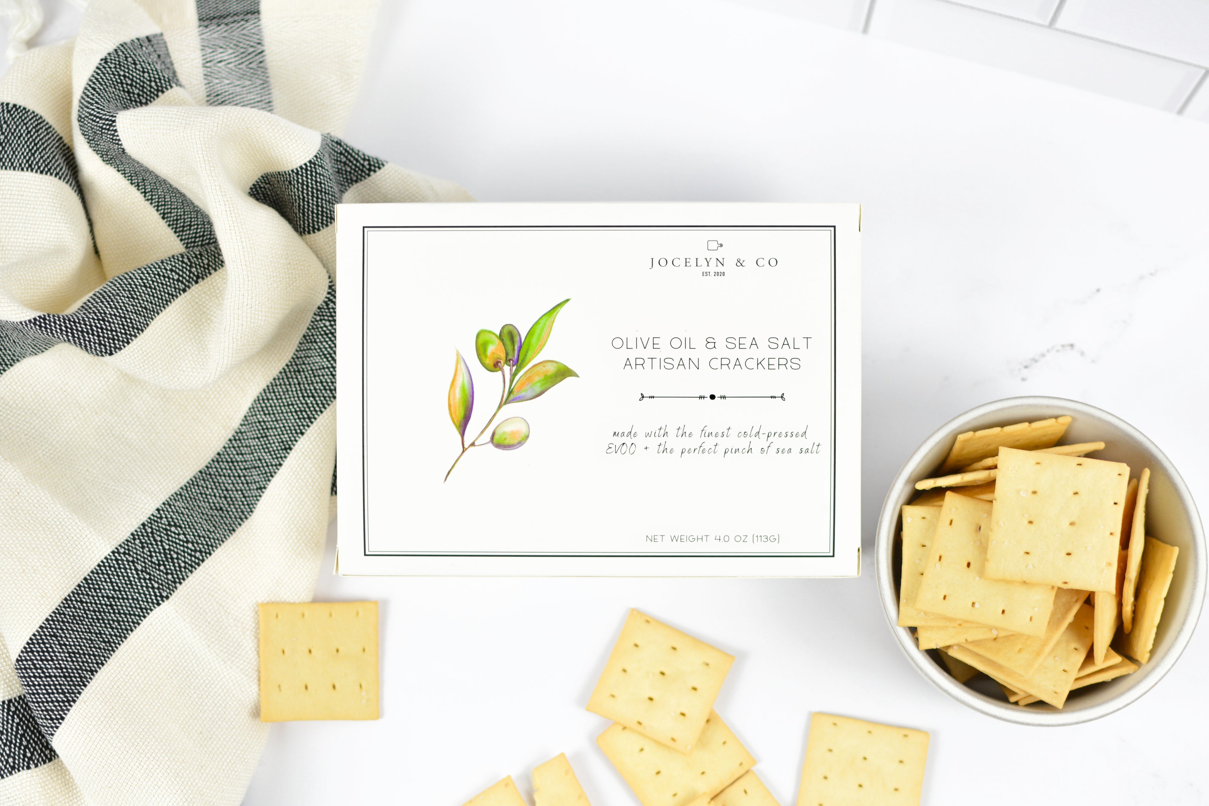 Olive Oil & Sea Salt Crackers
