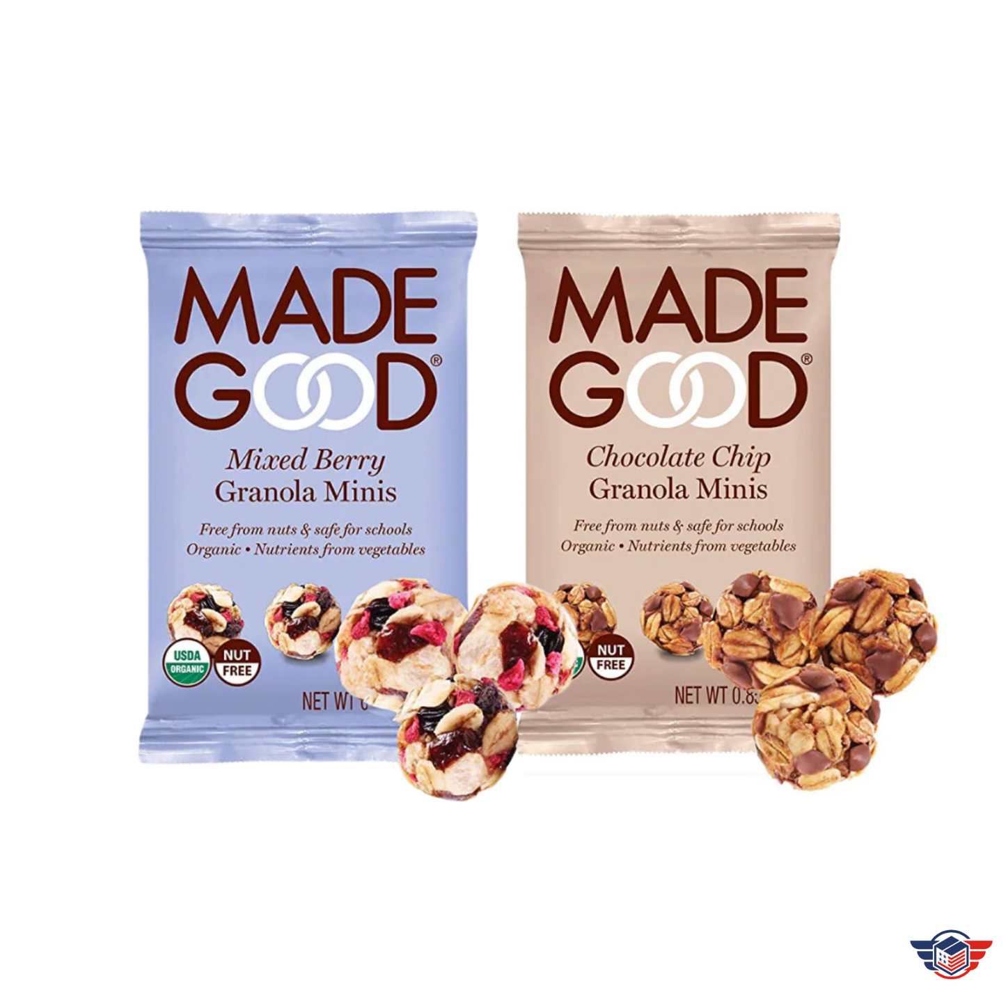 Organic Granola Bites - 2 Bags - Hero Care Packages