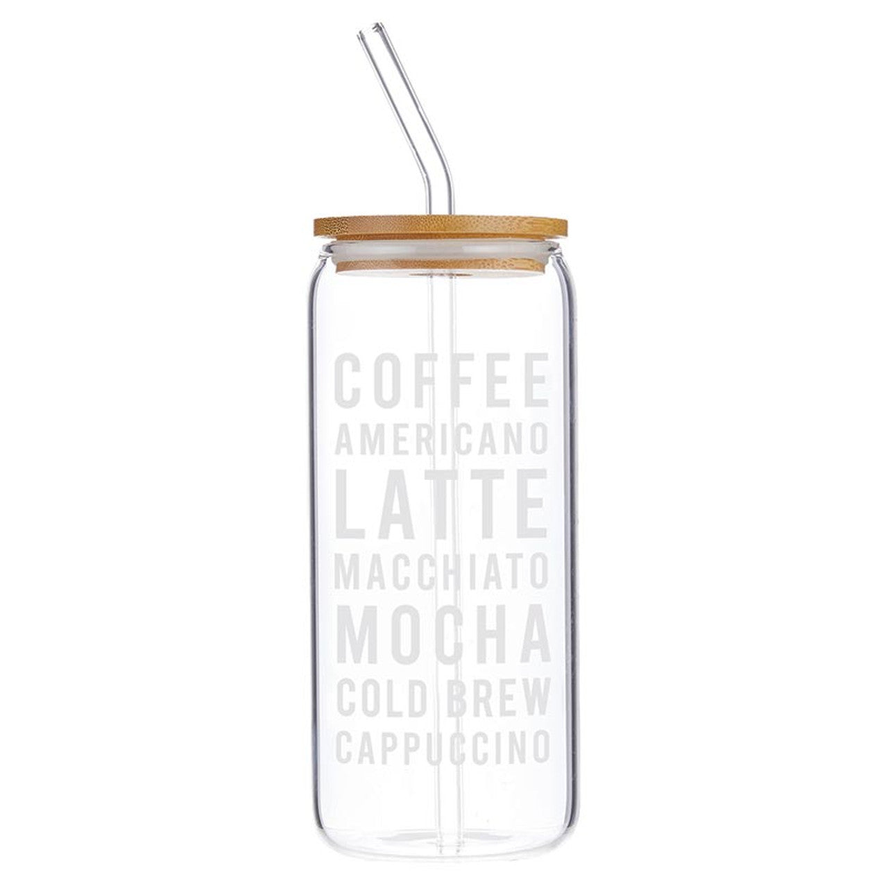 Cold Brew Themed Glass