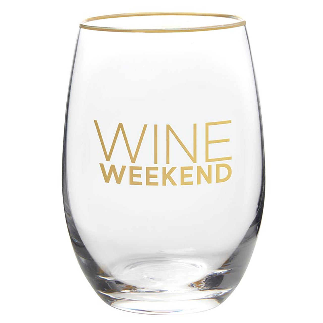 'Wine Weekend' Glass