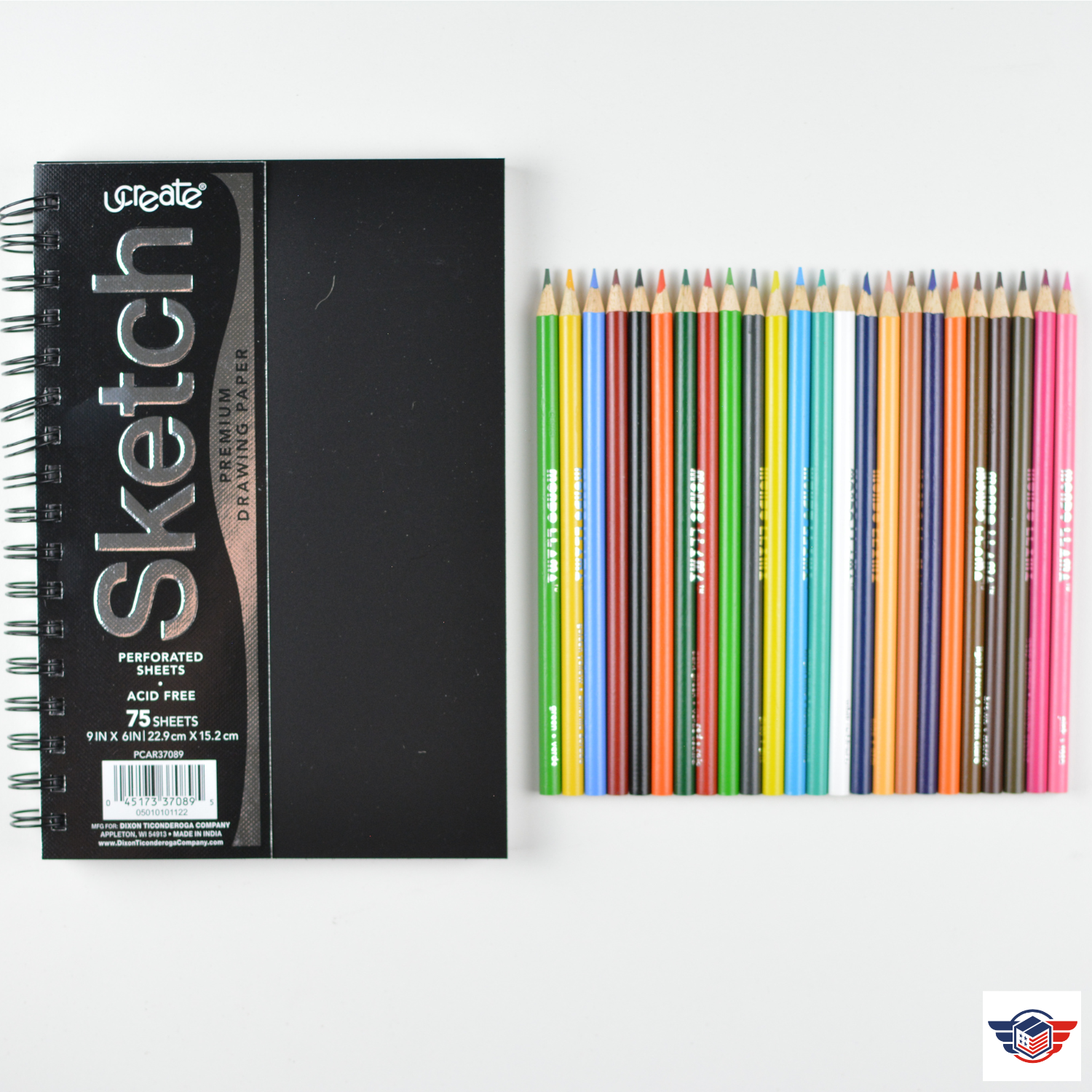 Sketch Book + Colored Pencils - Hero Care Packages