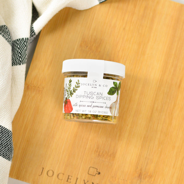 Jocelyn & Co. Tuscan dipping spice blend in artisan packaging