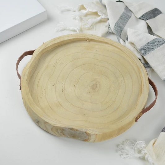 Paulownia Handle Tray - Natural