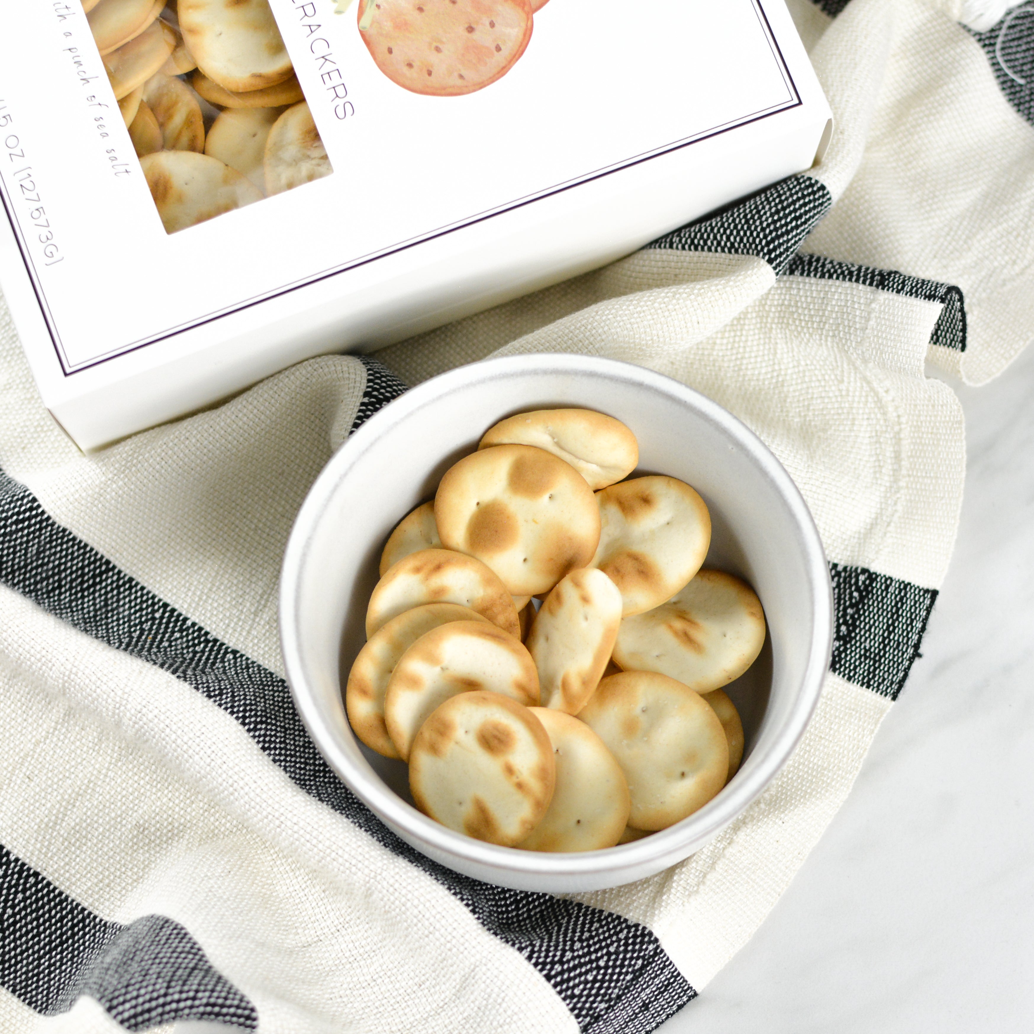 Black & Gold Water Crackers