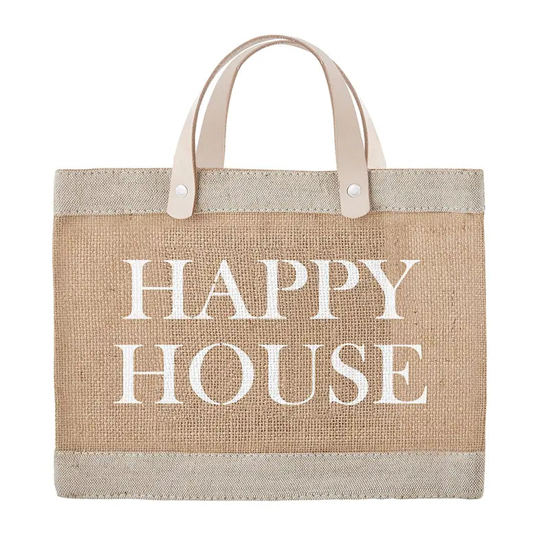 Tote de yute Happy House