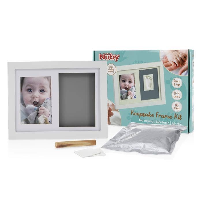 Baby Keepsake Classic White Wooden Frame Kit